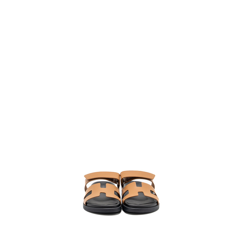 Hermes size 38 chypre sandals naturel