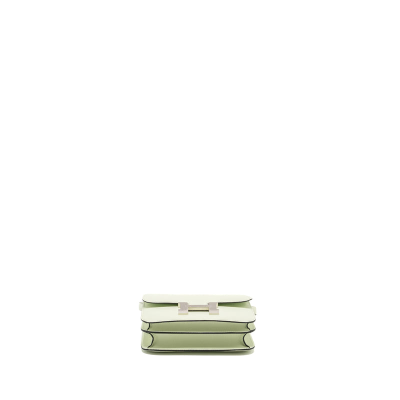 Hermes Mini Constance Epsom Vert Fizz SHW Stamp U