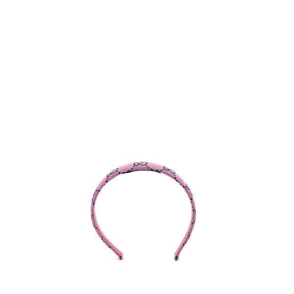 GUCCI GG Logo Headband Canvas Pink