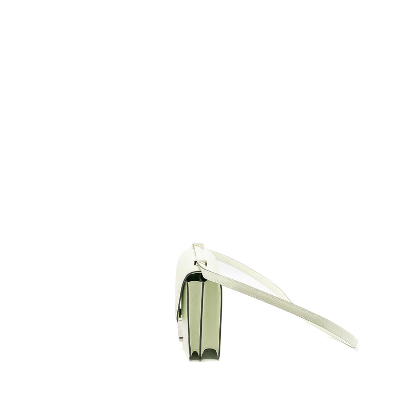 Hermes Mini Constance Epsom Vert Fizz SHW Stamp U