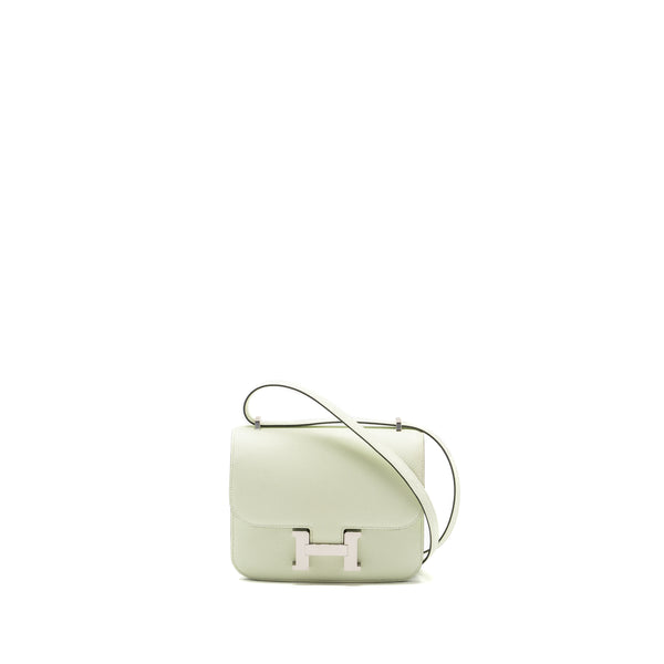 Hermes Mini Constance Epsom Vert Fizz SHW Stamp U