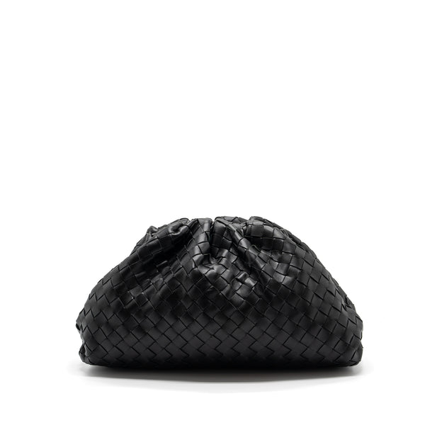 Bottega Veneta Pouch Intrecciato leather clutch lambskin black