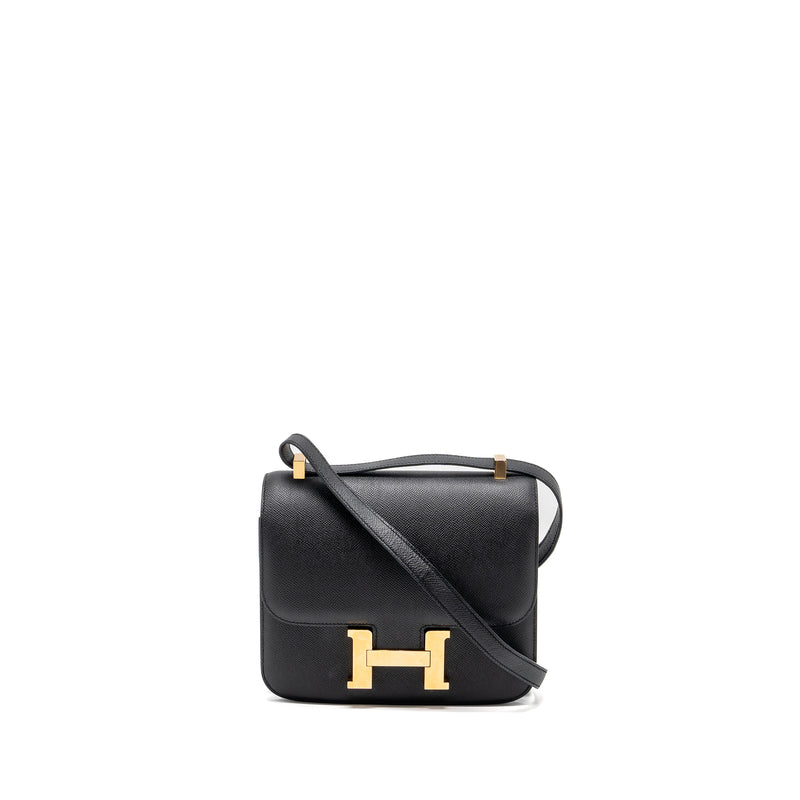 Hermes Constance 24 epsom black RGHW Stamp A