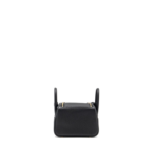 Hermes mini Lindy clemence black GHW Stamp B