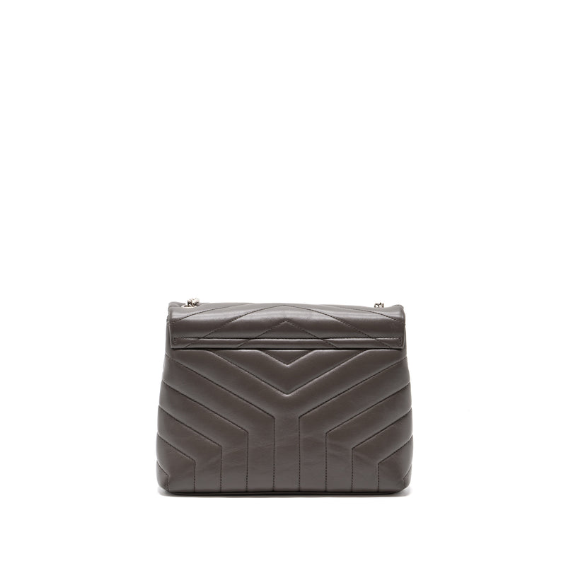 Saint Laurent YSL Small Lou Lou Bag Calfskin Dark Grey SHW