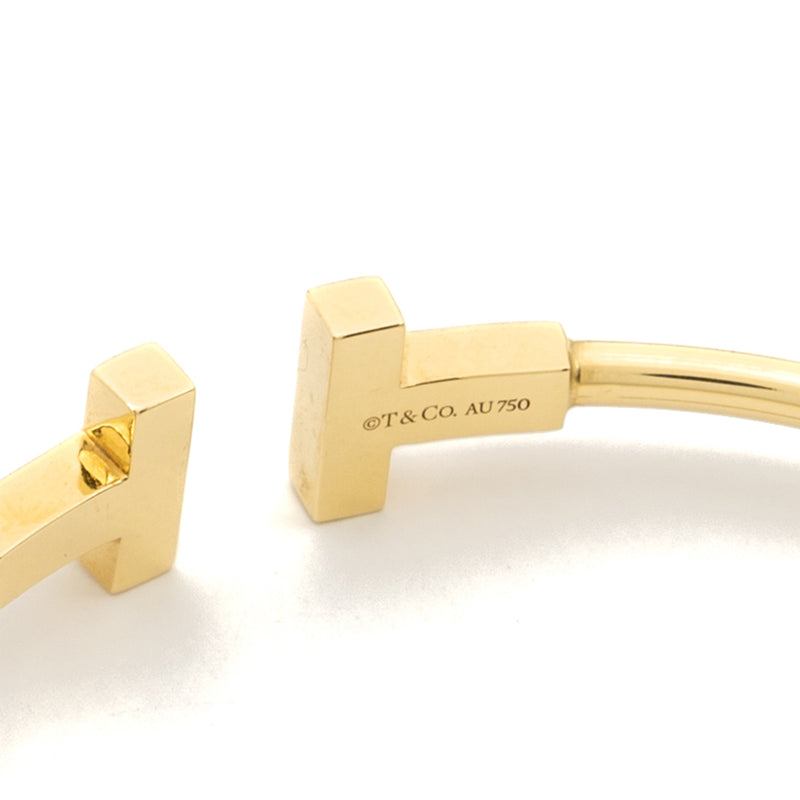 Tiffany Size Small T Wire Bracelet 18K Gold