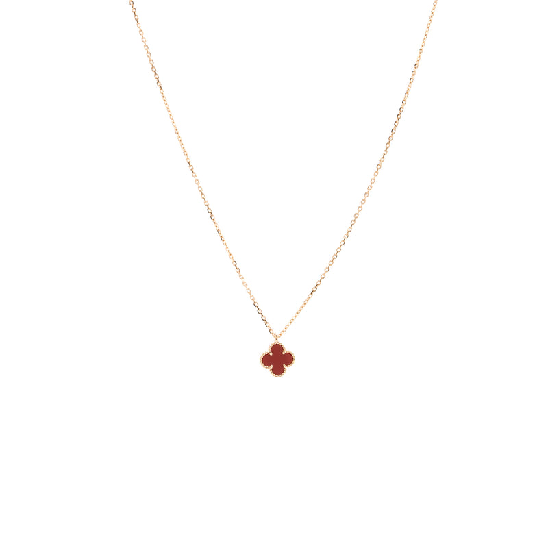 Van Cleef & Arpels Diamond Sweet Alhambra Pendant Necklace - 18K White Gold Pendant  Necklace, Necklaces - VAC23566 | The RealReal