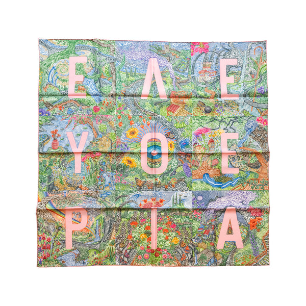 Hermes 90x90CM Eleftheria Silk Scarf Multicolour