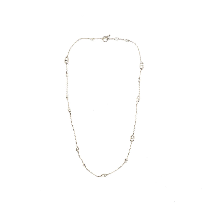 Hermes 120CM Farandole Long Necklace Silver