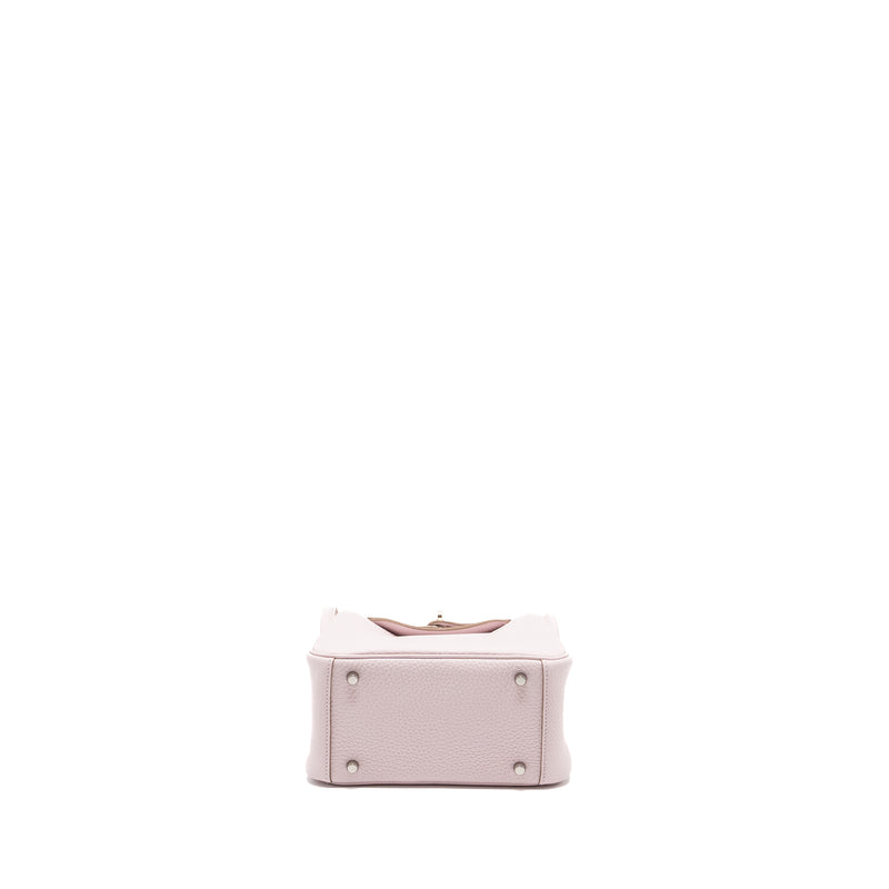 Hermes mini Lindy clemence mauve pale SHW Stamp B