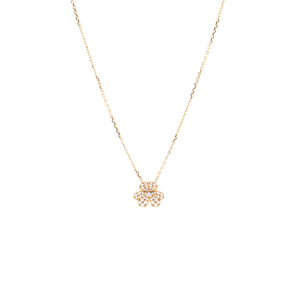 Van Cleef & Arpels Frivole Pendant Rose Gold With Diamonds