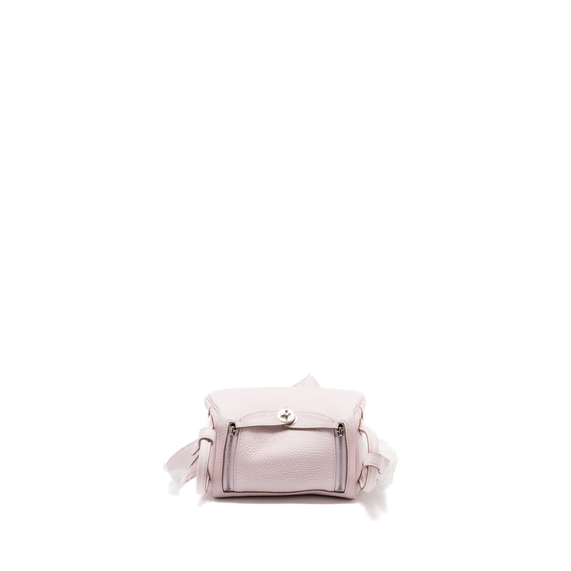 Hermes mini Lindy clemence mauve pale SHW Stamp B