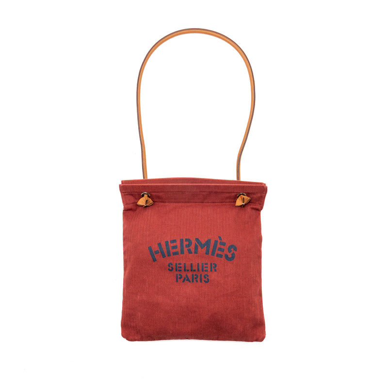 Hermes Aline Grooming Bag Canvas Rough/Gold SHW Stamp Y