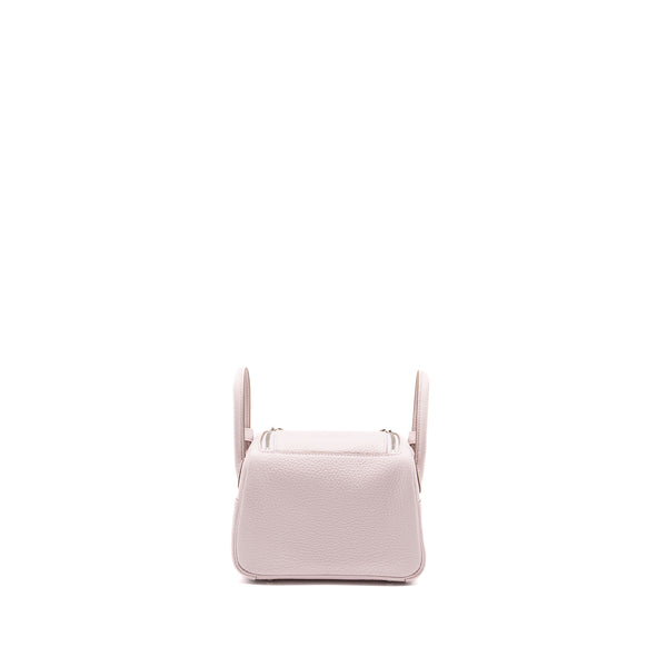 Hermes mini Lindy clemence mauve pale SHW Stamp B
