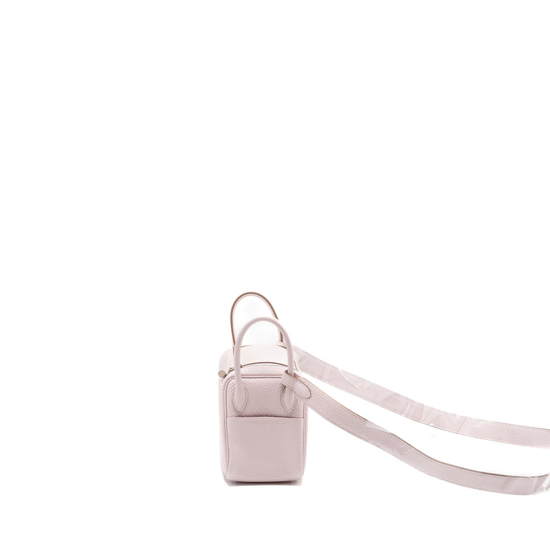 Hermes mini Lindy clemence mauve pale SHW Stamp B