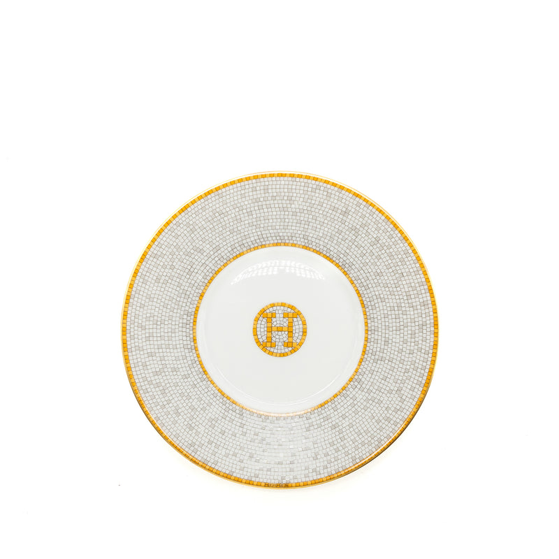 Hermes Mosaique au 24 gold tea cup and saucer (2 sets)