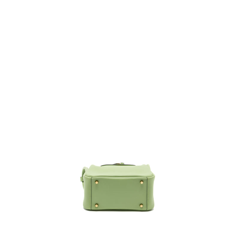 Hermes mini Lindy swift vert criquet GHW Stamp Y