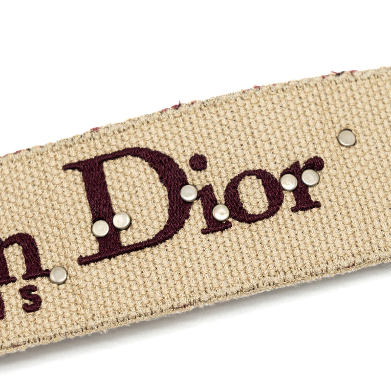 Dior Shoulder Strap Oblique Canvas/Calfskin Red GHW