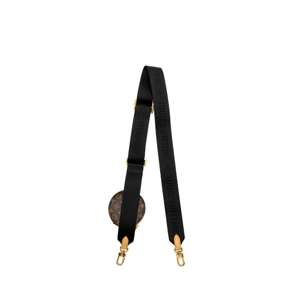 Louis Vuitton bandouliere shoulder strap black GHW