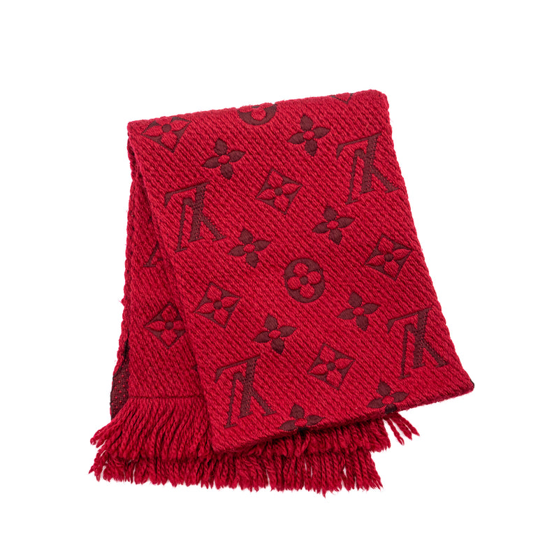 Louis Vuitton, Accessories, Louis Vuitton Logomania Monogram Scarf Red