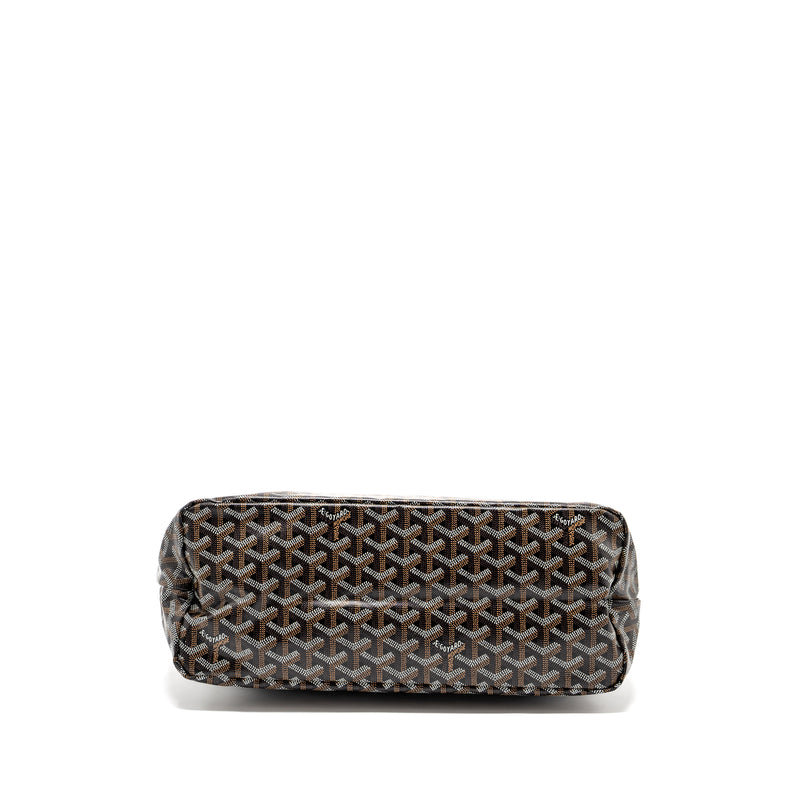 Goyard Boheme Hobo Bag Canvas/Calfskin Black/ Brown SHW