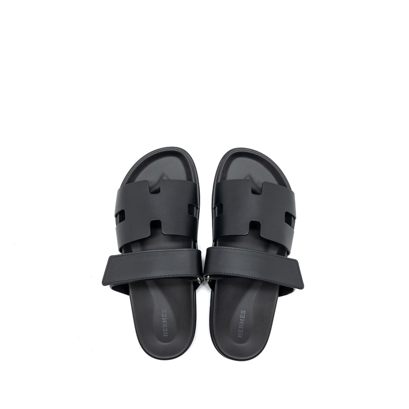 Hermes Size 41 men’s Chypre sandal calfskin black