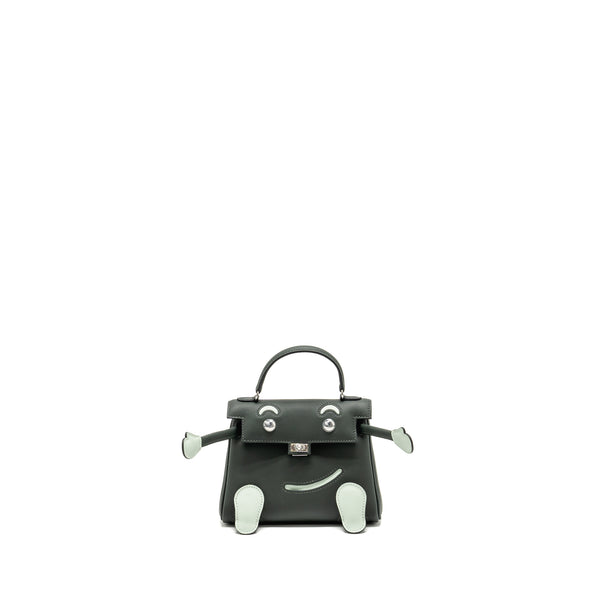 Hermes Kelly Dole Swift Vert Fonce/Vert Peppermint SHW Stamp K