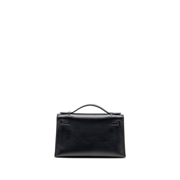 Hermes Kelly Pochette Swift Black GHW Stamp Y