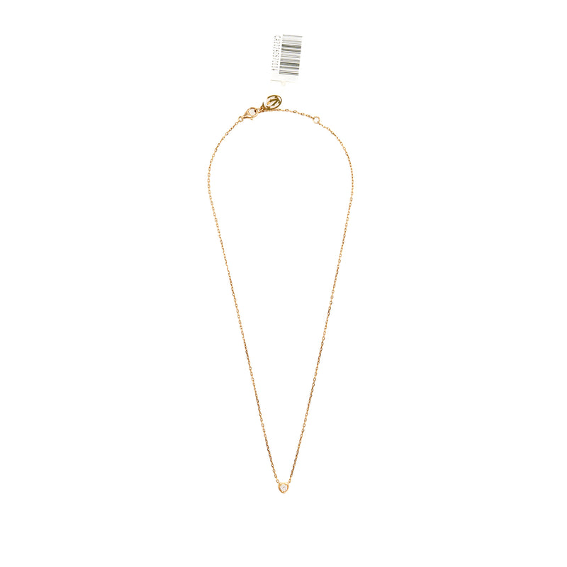 Cartier Diamants Legers Necklace Rose Gold, Diamond
