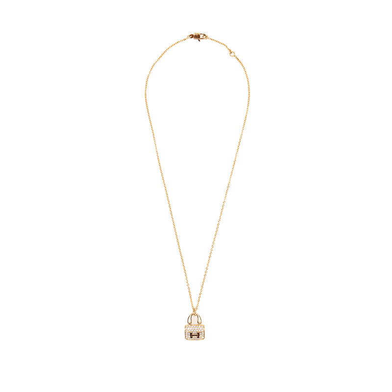 Hermes Amulette Constance Pendant Rose Gold, Diamonds