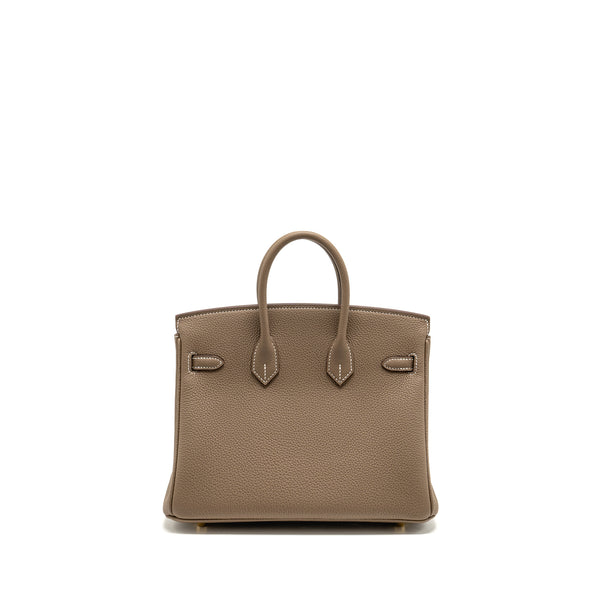 Hermes Birkin 25 togo etoupe GHW stamp B