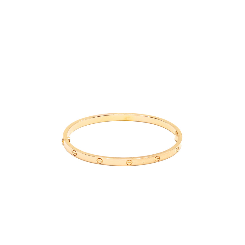 Cartier Size 16 Love Bracelet, Small Model Rose Gold