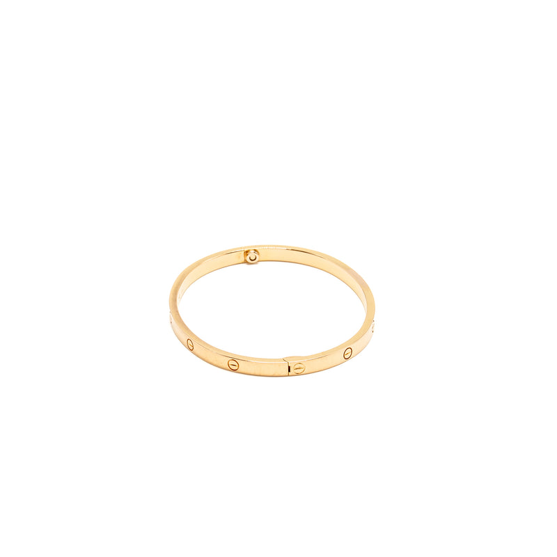 Cartier Size 16 Love Bracelet, Small Model Rose Gold