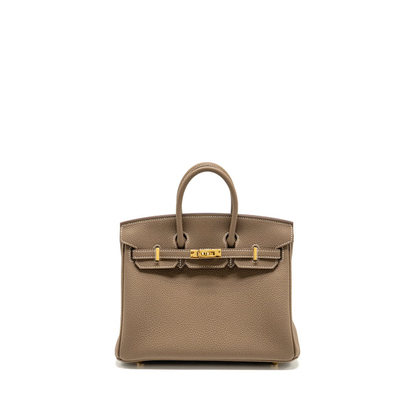 Hermes Birkin 25 togo etoupe GHW stamp B