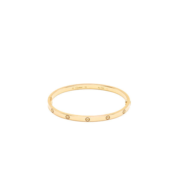 Cartier Size 16 Love Bracelet, Small Model Rose Gold