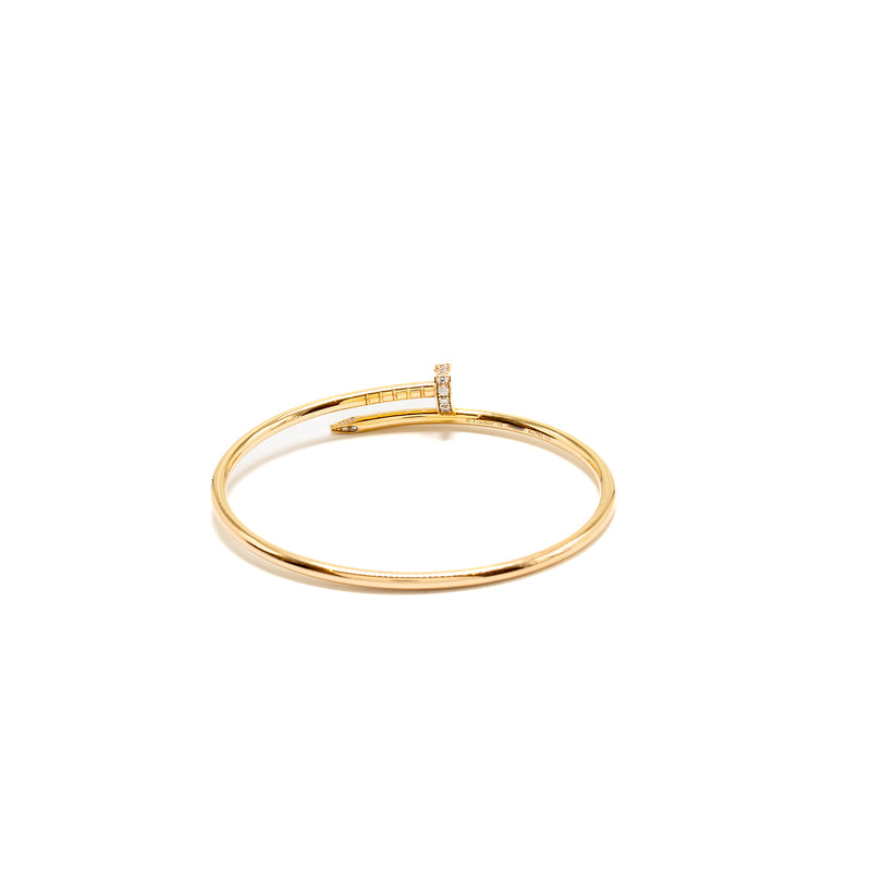 Cartier Size 15 Juste Un Clou Bracelet Small Model, Rose Gold Diamonds