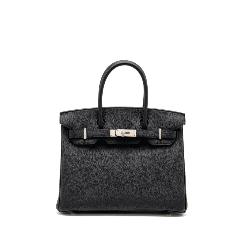 Hermes Birkin 30 Togo Black Brushed SHW Stamp K