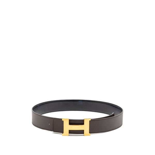 Hermes Size 95 Constance 41mm Reversible Belt Box Brown/Dark Blue GHW Stamp Square R