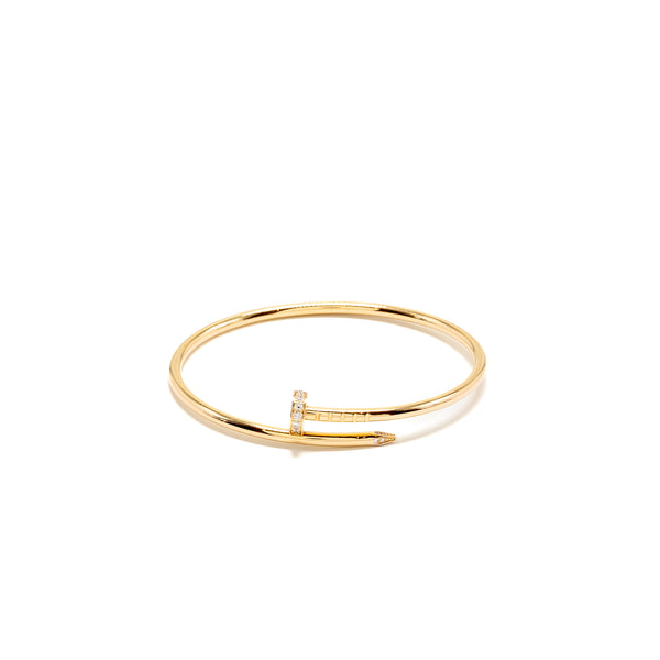 Cartier Size 15 Juste Un Clou Bracelet Small Model, Rose Gold Diamonds