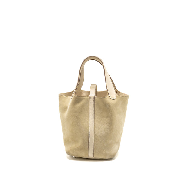 Hermes picotin 18 lock bag grizzly/swift craie SHW Stamp A