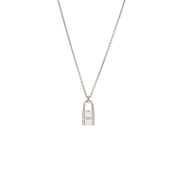 Hermes Kelly Cadenas Pendant White Gold, Diamonds