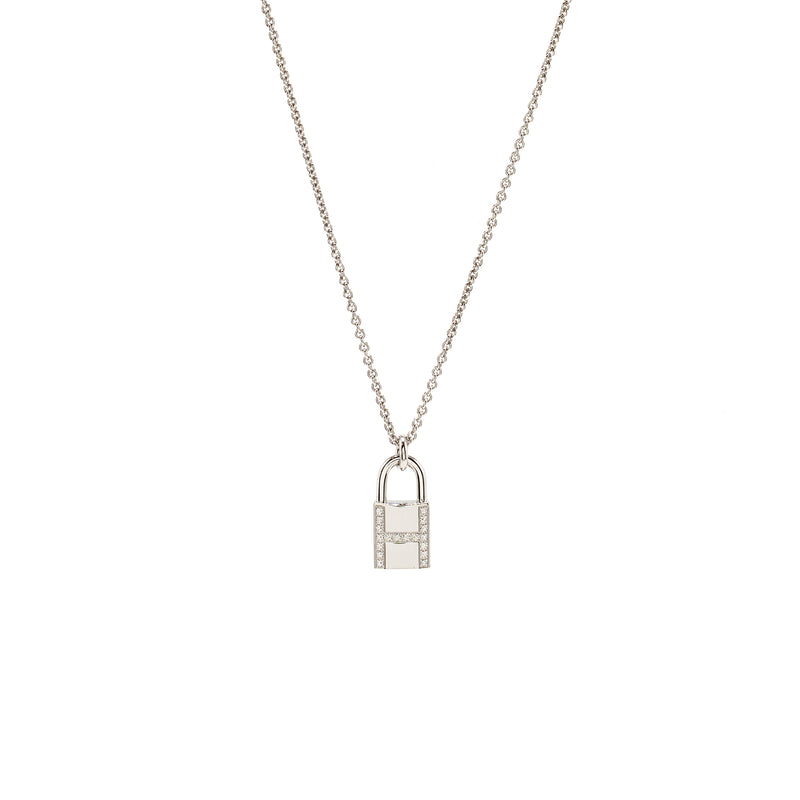 Hermes Kelly Cadenas Pendant White Gold, Diamonds