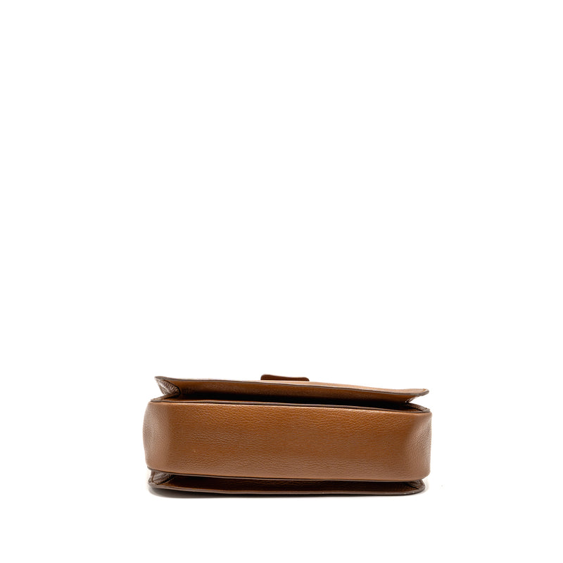 Miu Miu Madras Tote Bag Calfskin Brown GHW