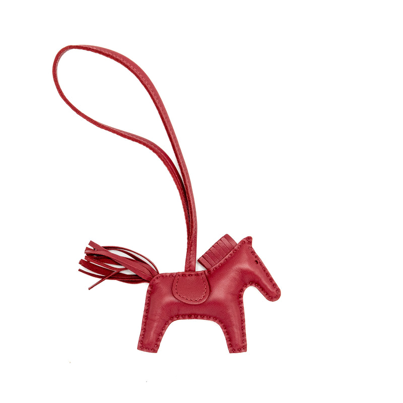Hermes Rodeo PM Bag Charm Rubis Stamp Y