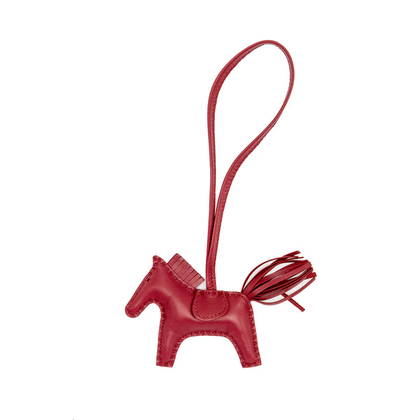 Hermes Rodeo PM Bag Charm Rubis Stamp Y