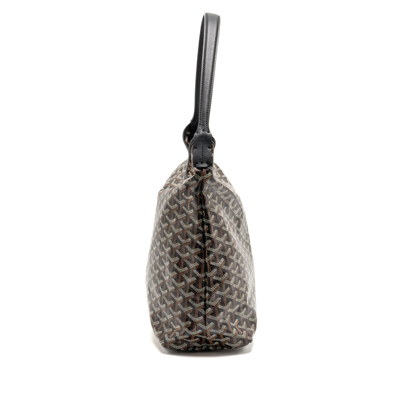Goyard Boheme Hobo Bag Goyardine Canvas/Calfskin Black SHW
