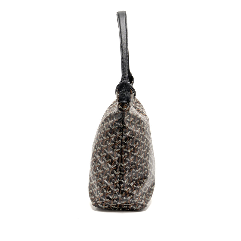 Goyard Boheme Hobo Bag Goyardine Canvas/Calfskin Black SHW