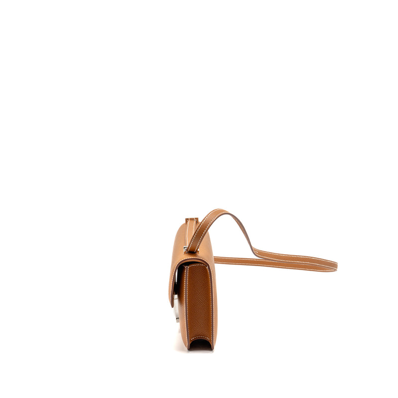 Hermes Constance Elan Epsom Gold SHW Stamp K