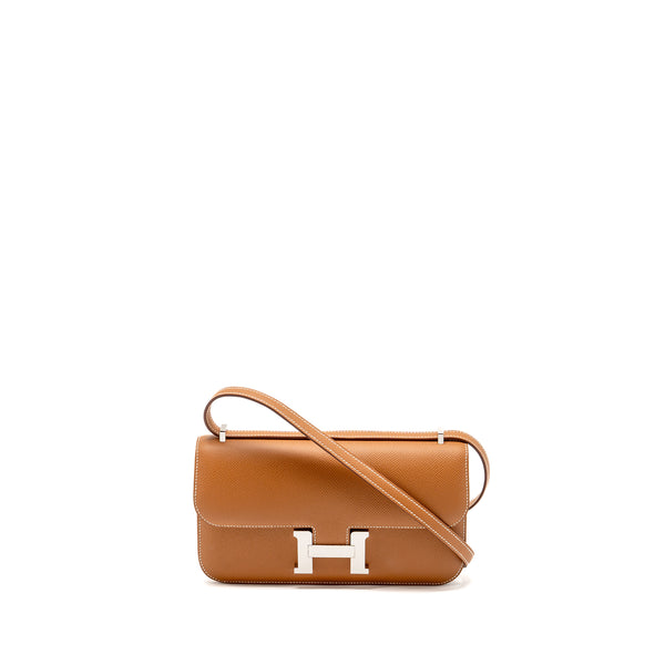 Hermes Constance Elan Epsom Gold SHW Stamp K