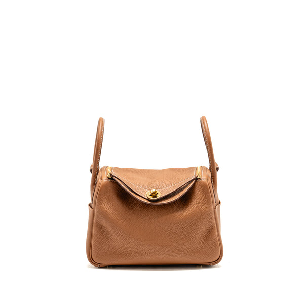 Hermes Lindy 26 Clemence Gold GHW Stamp D